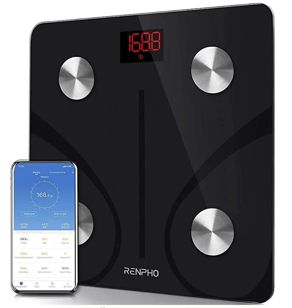 RENPHO Body Fat Scale Smart BMI Scale Digital Bathroom Wireless Weight Scale