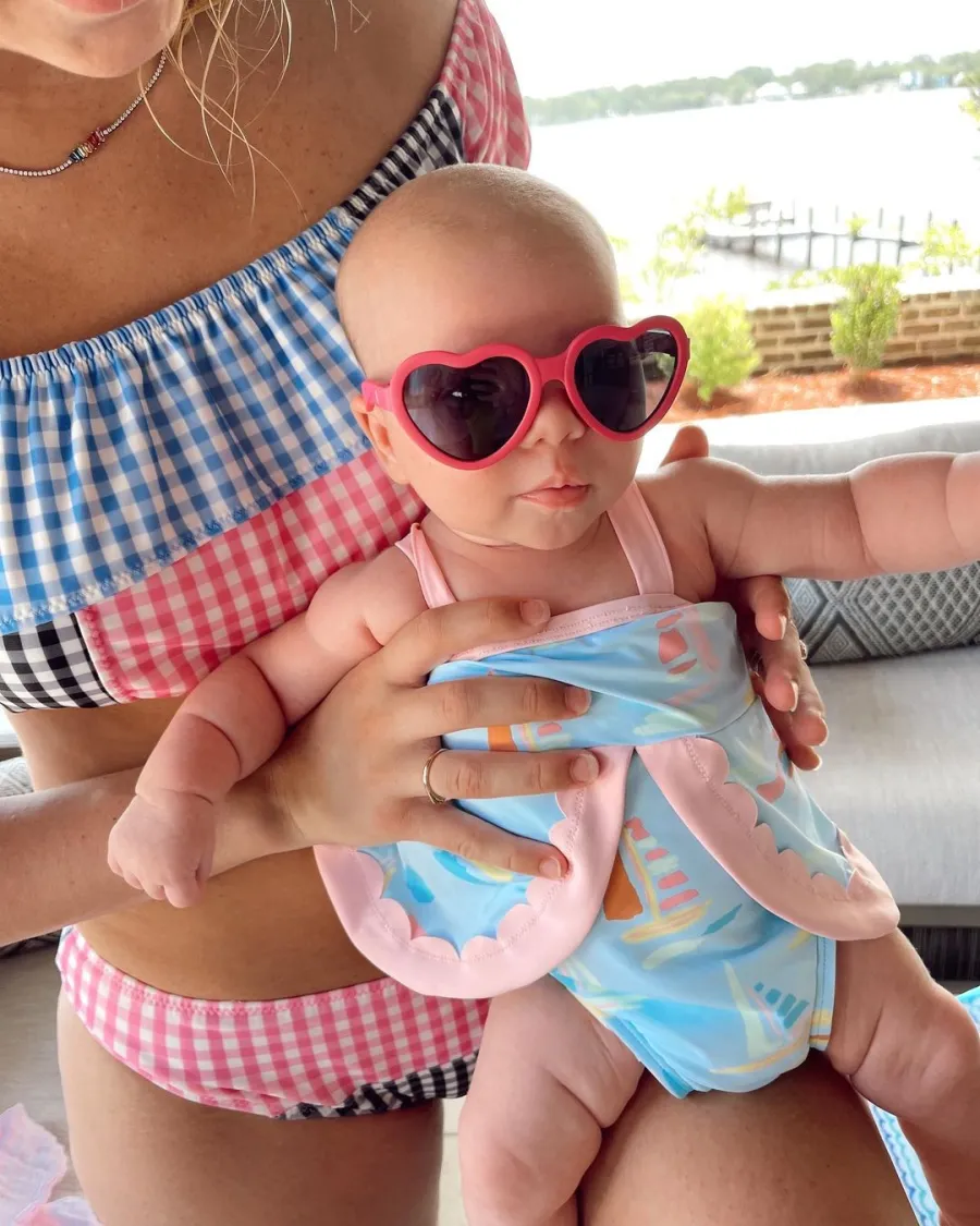 Sadie Robertson and Christian Huff's Daughter Honey's Baby Album Pool Play