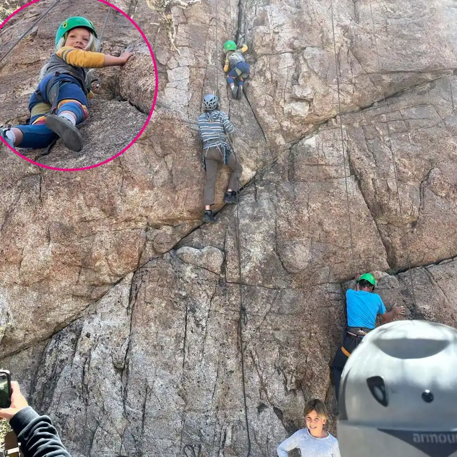 See Pink Carey Harts Gnarly Kids Outdoor Rock Climbing