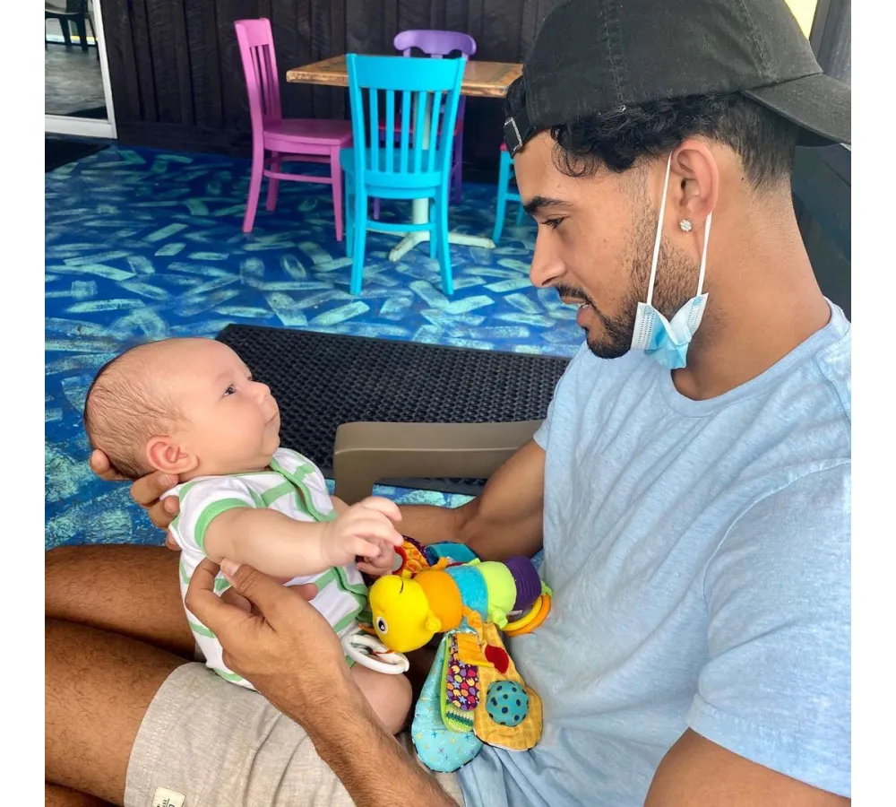 Siesta Key Brandon Gomes Being a Dad