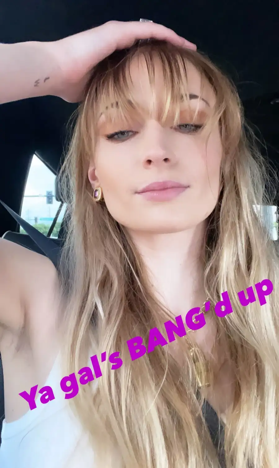 See Sophie Turner’s Obsession-Worthy Bangs: ‘Ya Gal’s BANG’d Up’