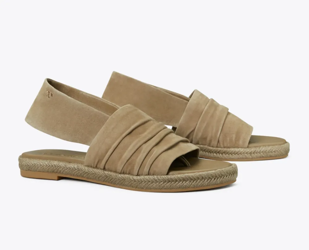 Suede Slingback Espadrille