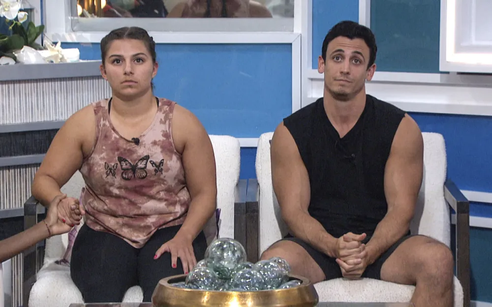 Big Brother 23 Brent Reacts His Blindside Hannah Goodbye Message Britini D'Angelo and Brent Champagne