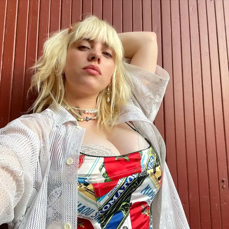 Billie Eilish Graphic Corset Lace Bra Lingerie