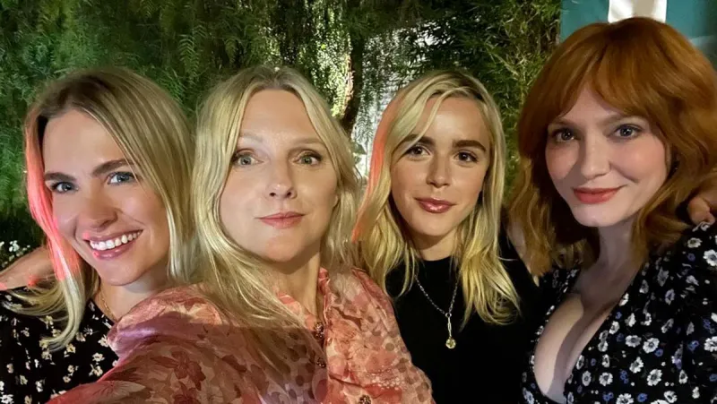 Christina Hendricks Put Sophisticated Spin Fringe Bangs Pic