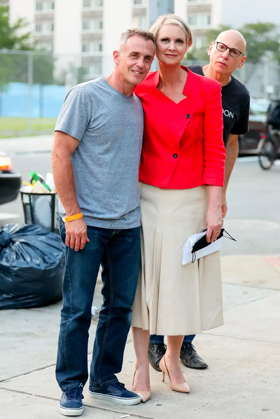 Cynthia Nixon and Steve 2 Sex and the City Sequel And Just Like That BTS