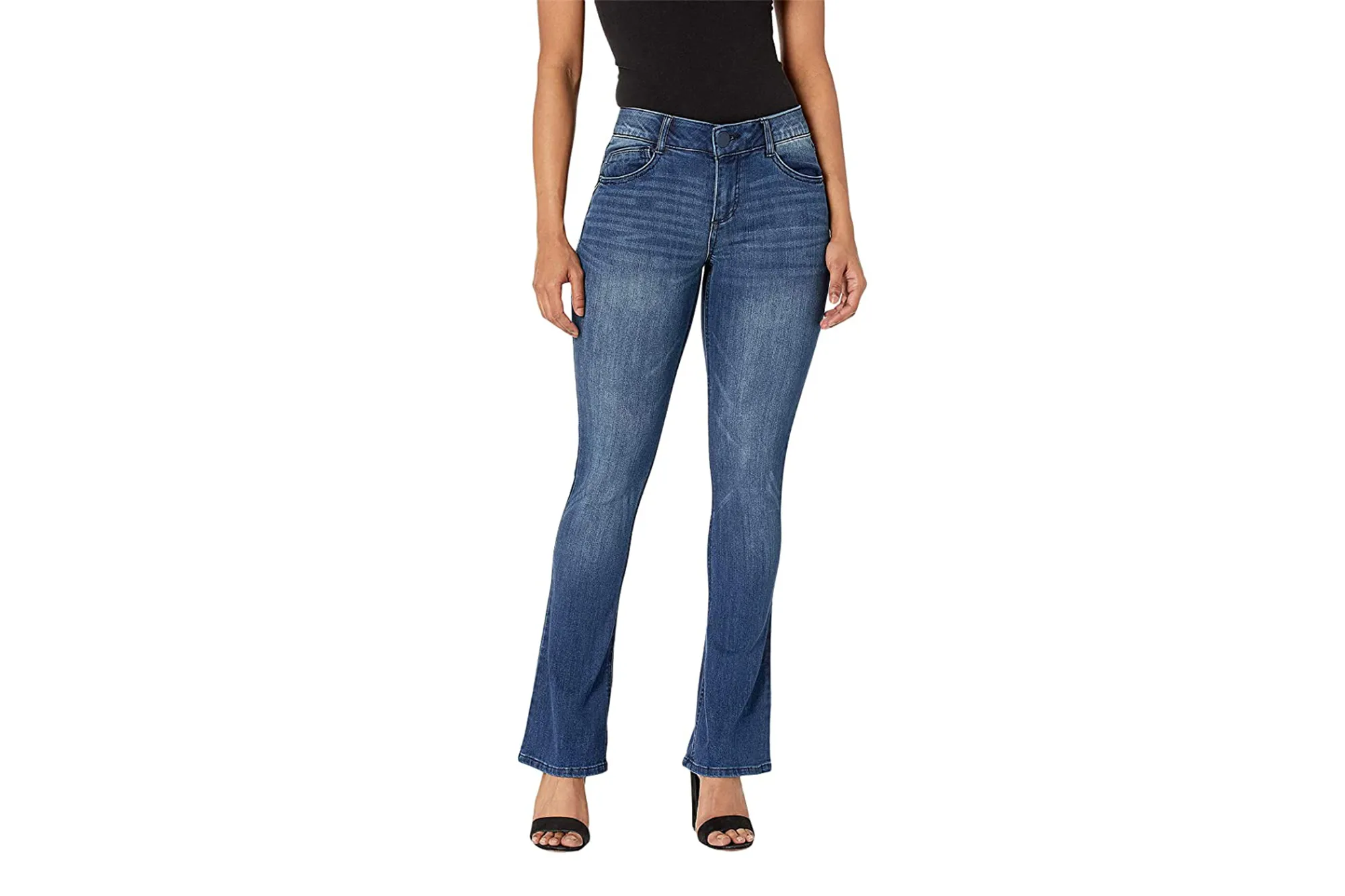 Democracy Petite "Ab" Solution Itty Biity Boot Leg Jeans