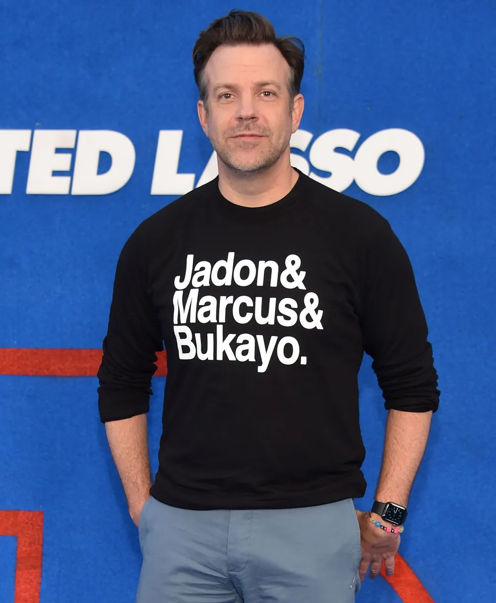 Jason Sudeikis Daughter Made Him Bracelet Ted Lasso Premiere 2