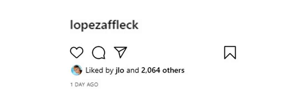 Jennifer Lopez Likes Vintage Ben Affleck Photo Shared Bennifer Fan Account