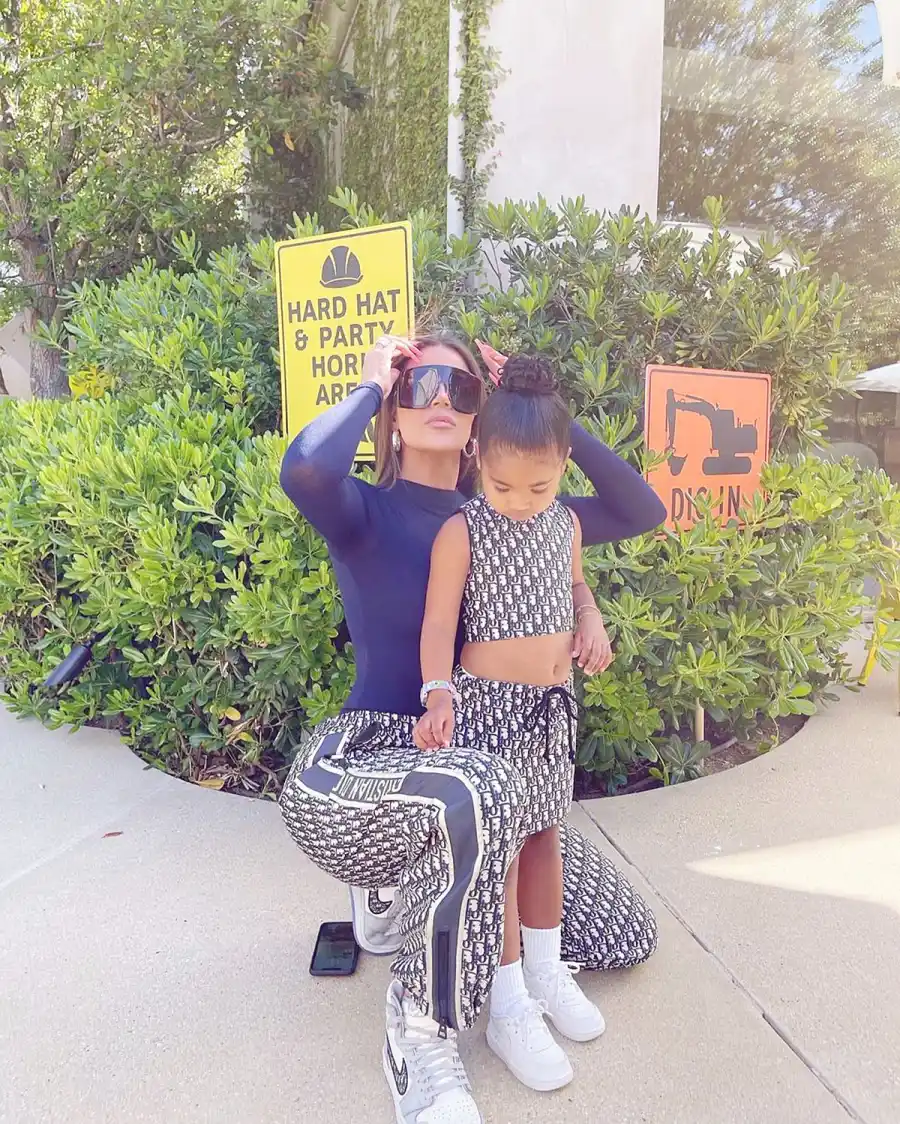 Khloe Kardashian Her Daughter True Adorable Matching Moments Over Years