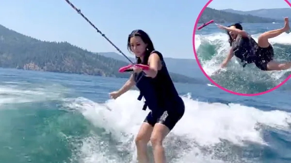 Kim Kardashian Makes Splash With Wakeboarding Fail