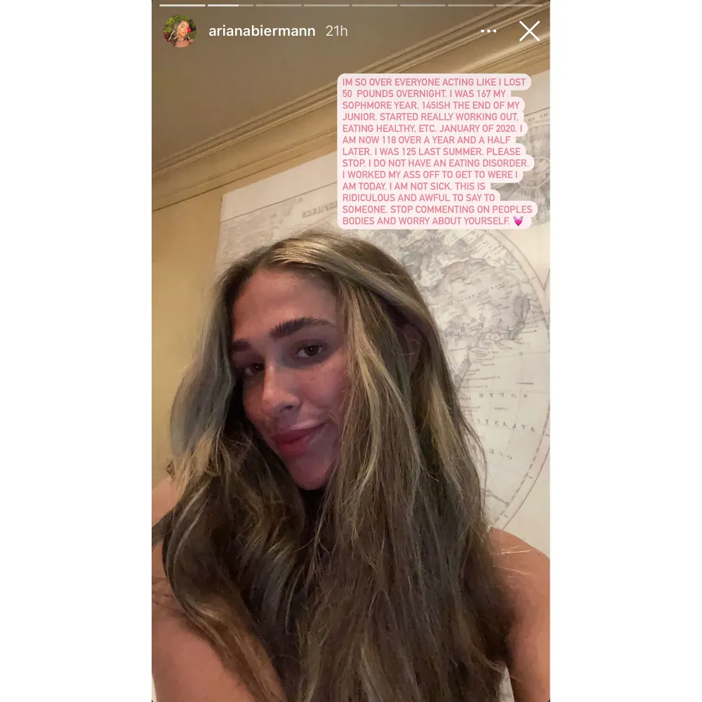 Kim Zolciak&rsquo;s Daughter Ariana Biermann Claps Back at Speculation About Her Weight Loss