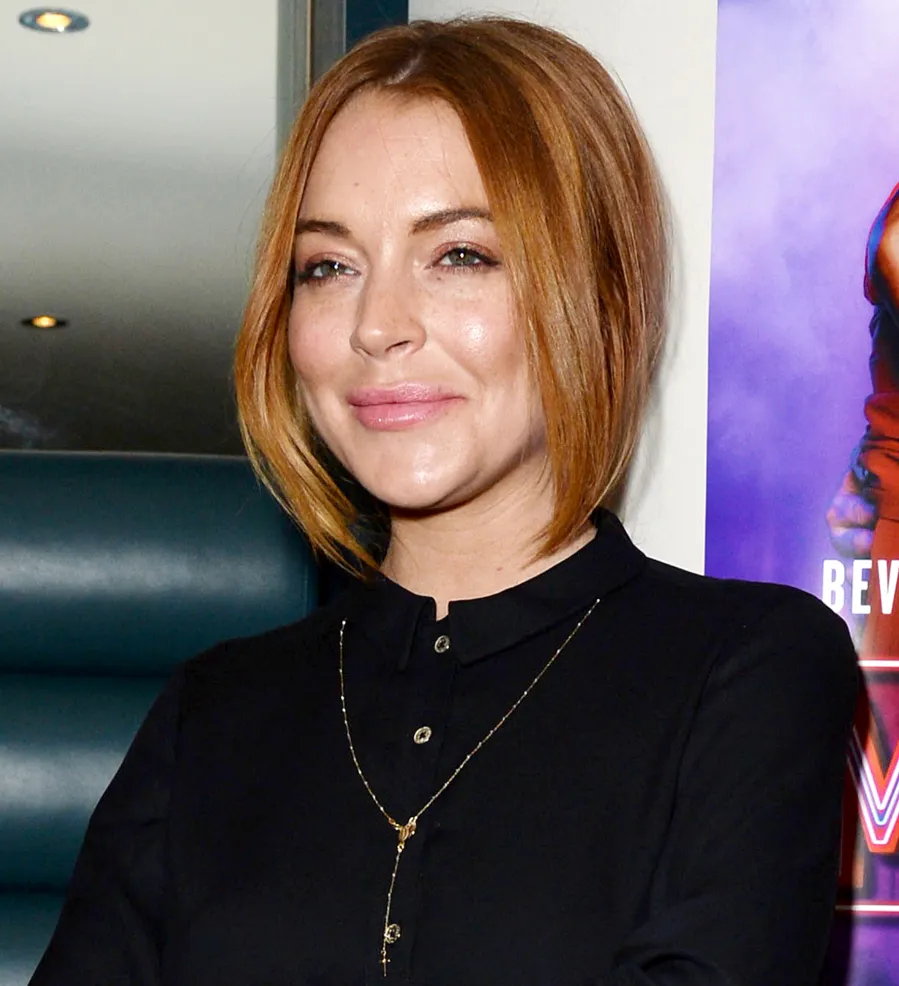 Lindsay Lohan Hair Evolution 2014