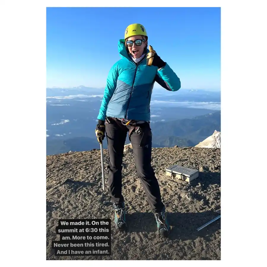 Mandy Moore Pumps Breast Milk Mountain Summit Climb