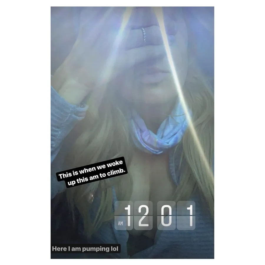 Mandy Moore Pumps Breast Milk Mountain Summit Climb