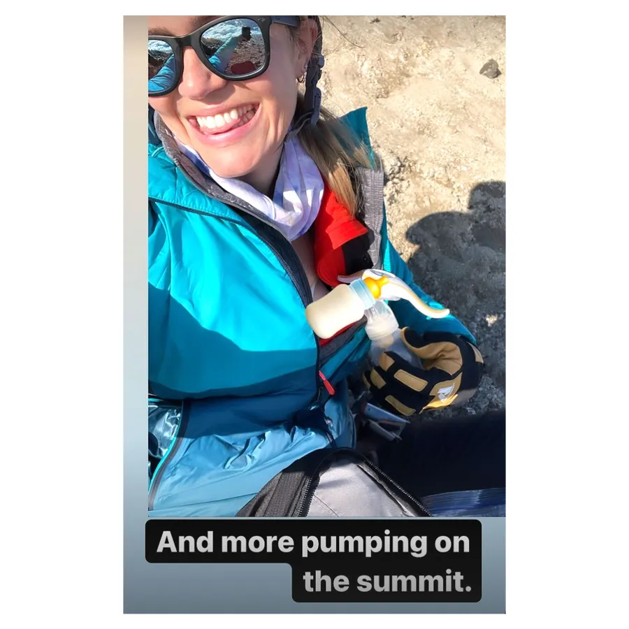 Mandy Moore Pumps Breast Milk Mountain Summit Climb