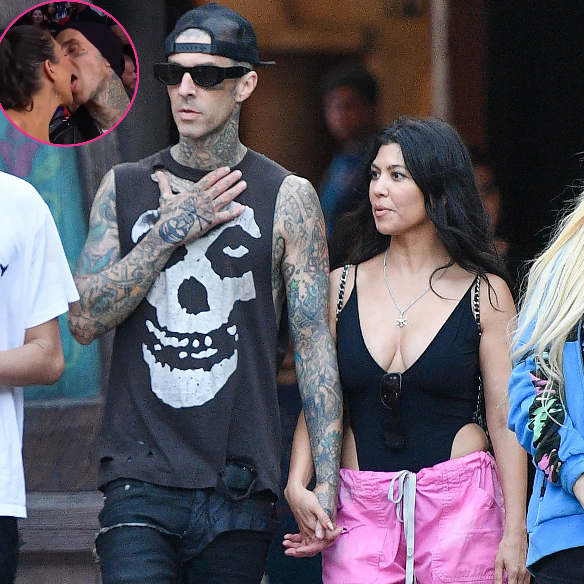 Packing on the PDA! Kourtney Kardashian and Travis Barker Share Steamy Makeout at UFC 264 Match