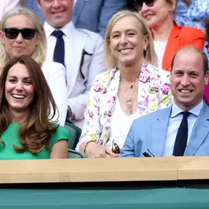 Prince William and Kate Middleton Attend Wimbledon Together After She Was Exposed to COVID: Photos