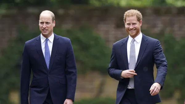 Prince William and Prince Harry Reunite Princess Diana Statue Unveiling Amid Feud 5