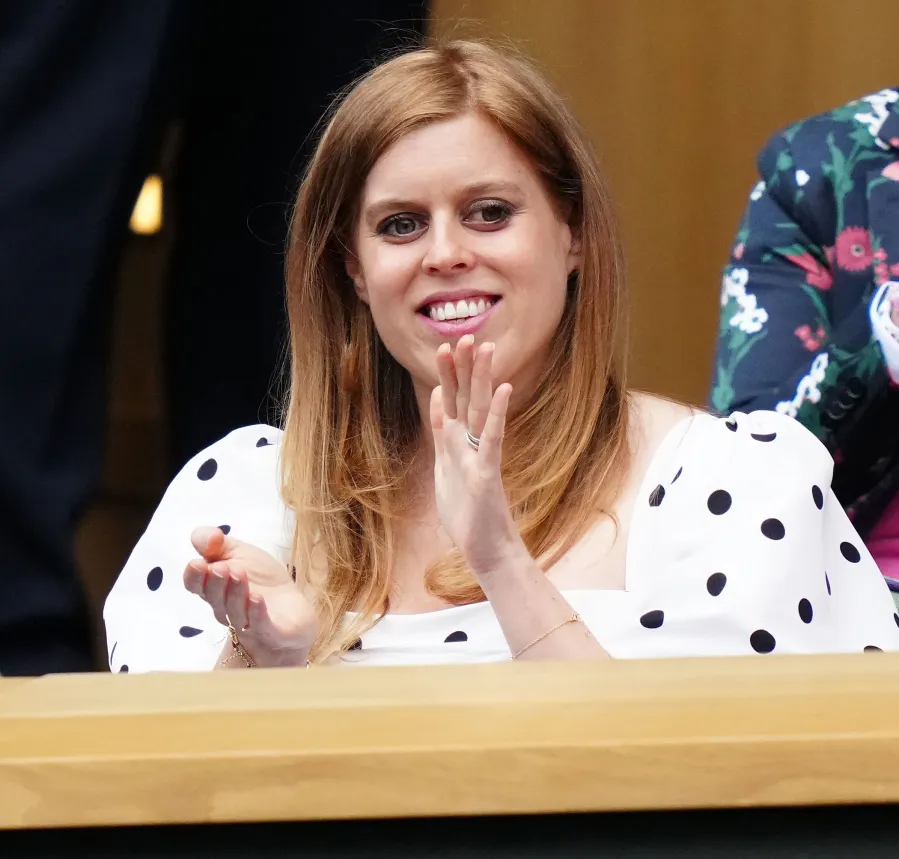 Princess Beatrice Dresses Her Baby Bump in the Sweetest Polka Dot Dress