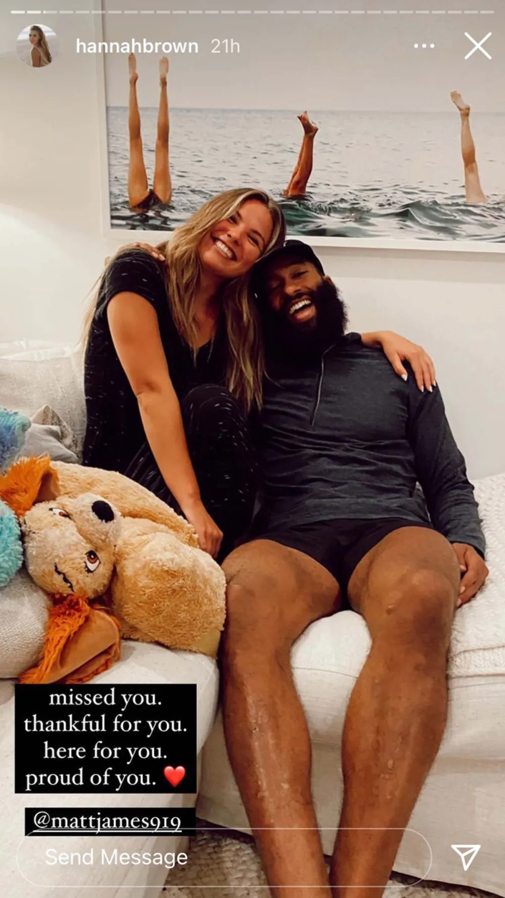 Quarantine Crew Matt James Joins Hannah Browns Taco Night With BF Adam