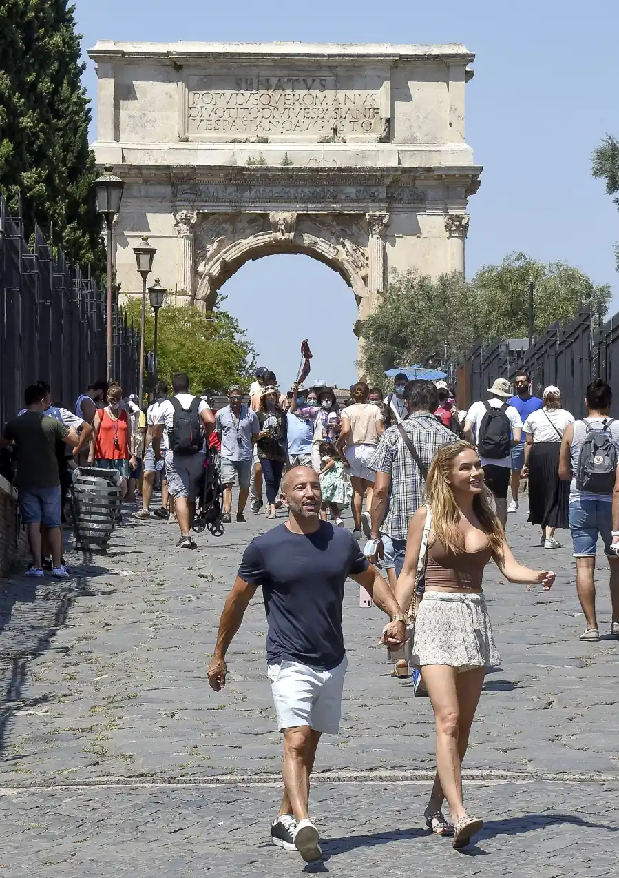 Taking in the Sights Selling Sunset Chrishell Stause Jason Oppenheim Visit Colosseum