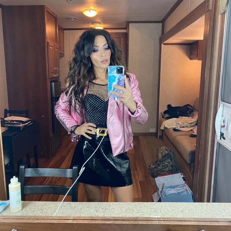 Sex Life Stars Sarah Shahi Adam Demos Are Cutest Couple IRL Pics