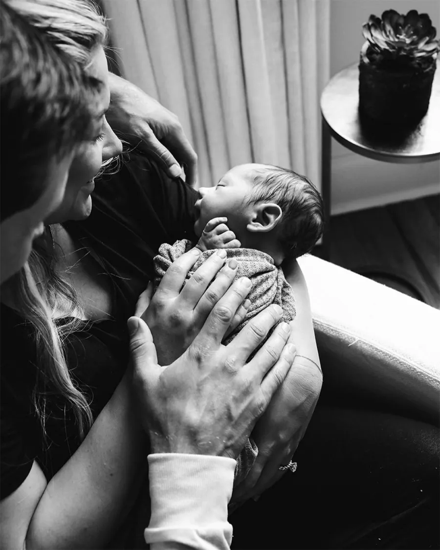 Shawn Johnson East Gives 1st Look at 1-Week-Old Son