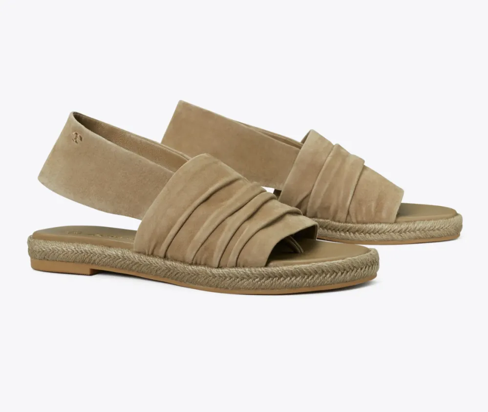 Suede Slingback Espadrille