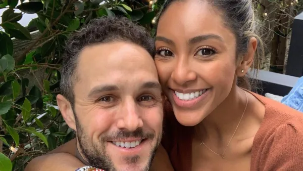 Tayshia Adams Zac Clark and I Arent Rushing Into Wedding Planning