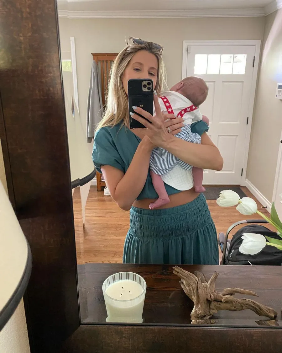 The Hills’ Ashley Slack Rocks Crop Top 2 Weeks After Son Wyatt's Birth
