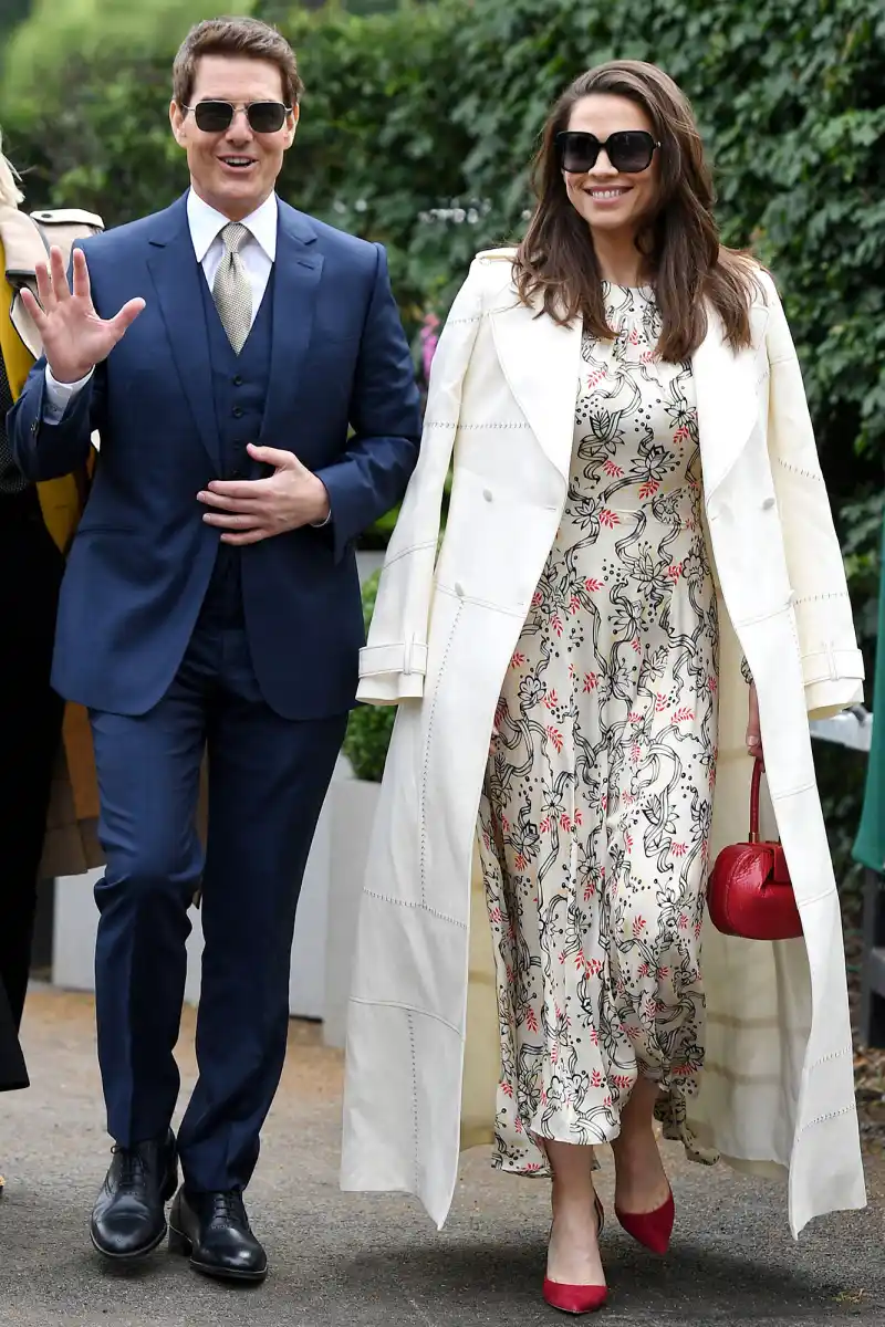 Tom Cruise and Hayley Atwell Wimbledon Tennis Championships