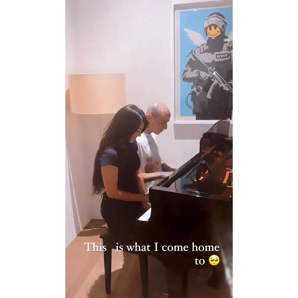 Travis Barker&rsquo;s Daughter Alabama Shares Video of Dad, Kourtney Playing Piano