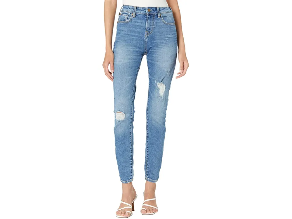 True Religion Jennie High-Rise Curvy in Medium View Pointe Destroyed