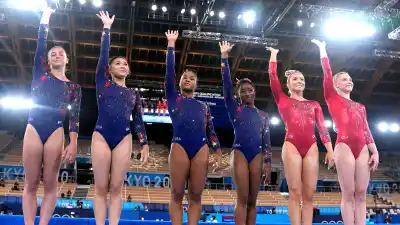 Team USA’s Gymnastics Uniforms Are Made With More Than 6,400 Crystals
