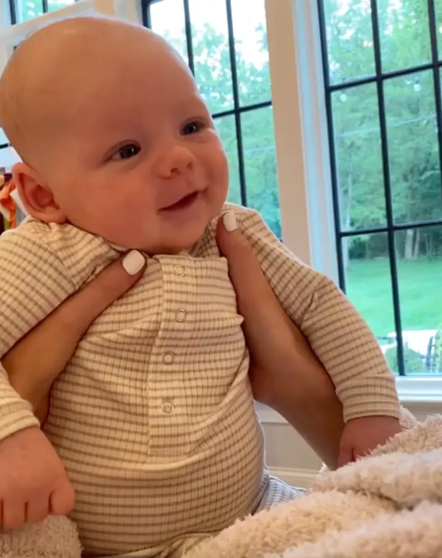 Bachelor's Lauren Bushnell, Chris Lane's Son Dutton's Pics Giggling Little Guy