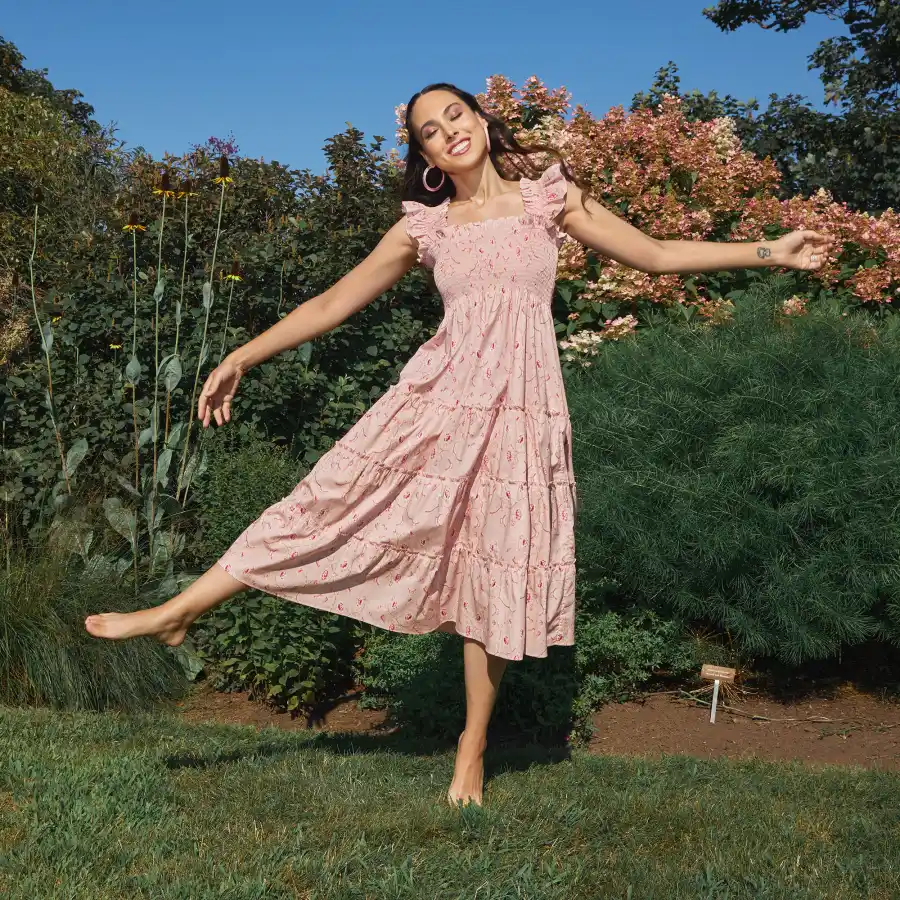 Bridgerton Hill House Just Dropped The Most Promenade Worthy Dresses Pink Flower Dress