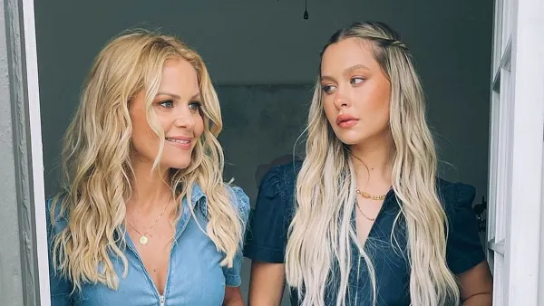 Candace Cameron Bure Daughter Natasha Looks Just Like Mom 23rd Birthday Post Denim Jumpsuit