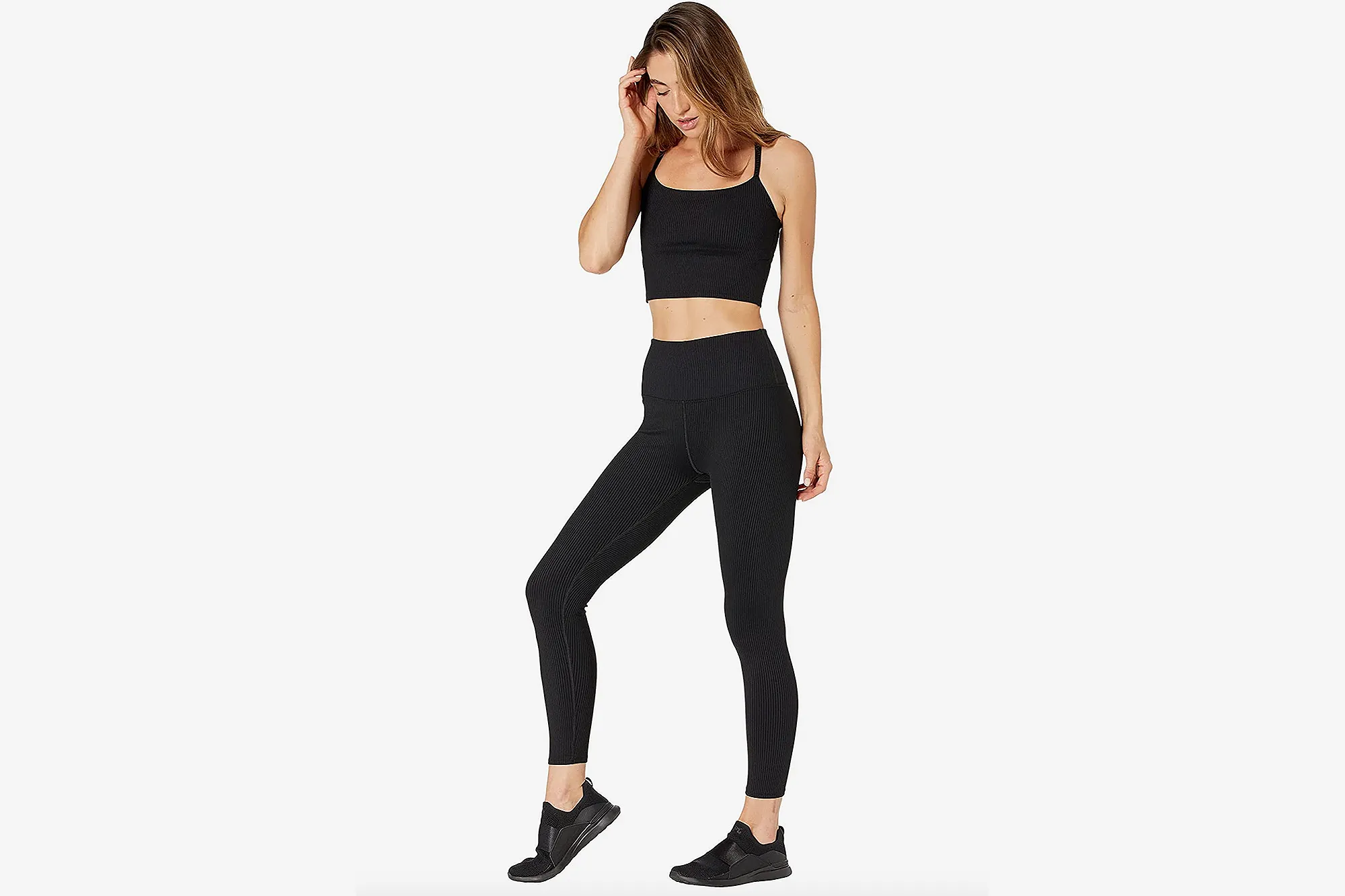 Carbon38 Ribbed 7/8 Leggings