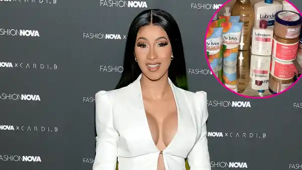 Cardi B Extensive Drugstore Shower Lineup