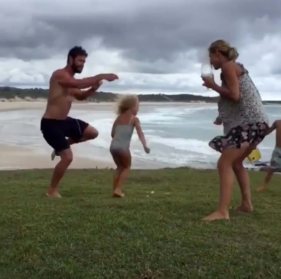 Chris Hemsworth Elsa Patakys Sweetest Family Moments