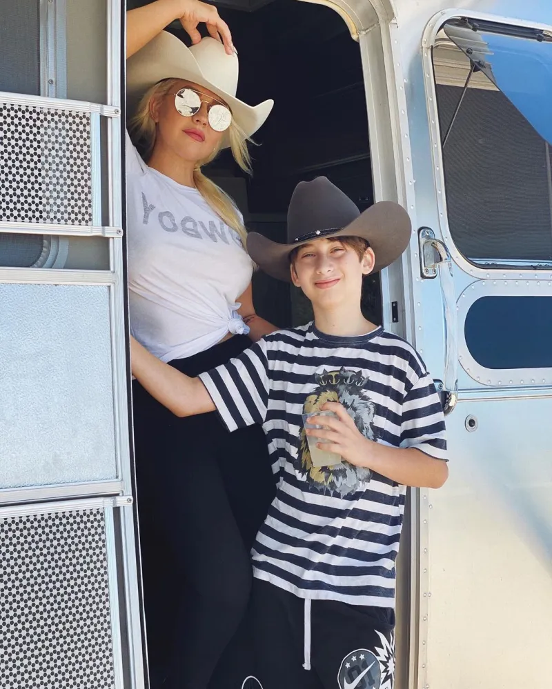 Christina Aguilera and Jordan Bratmans Family Album With Kids Trip Time