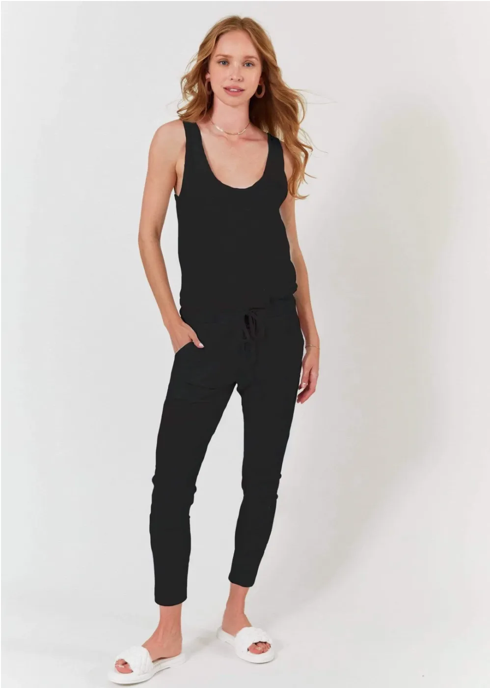 Claire Tank Jumpsuit &ndash; Black