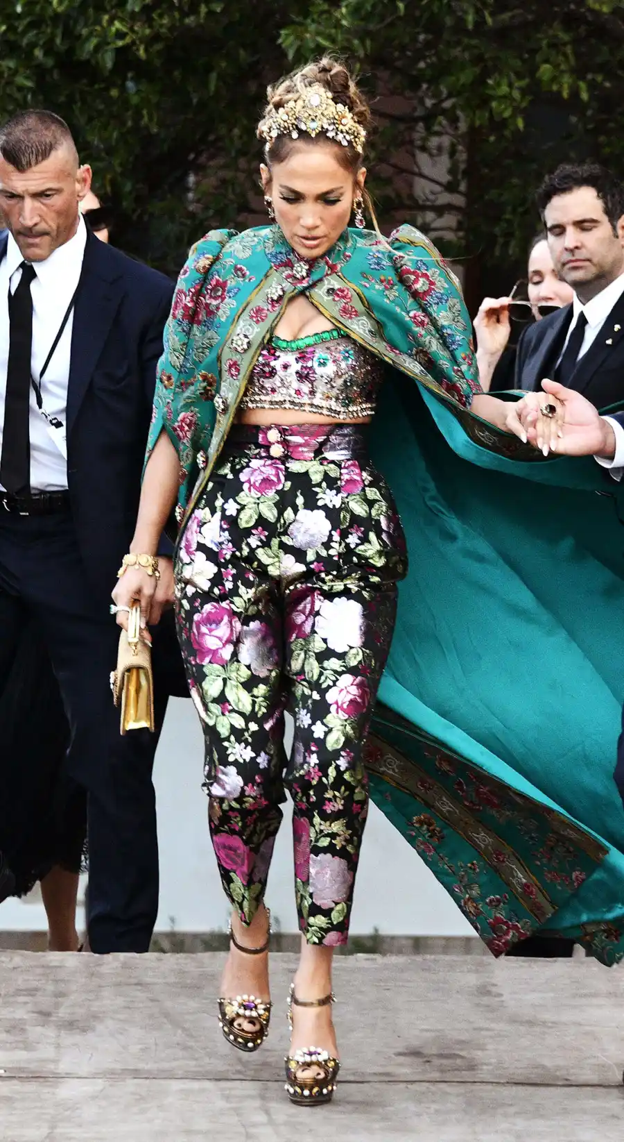 Feature Jennifer Lopez Regal Vision at the Dolce Gabbana Show Wardrobe Malfunction