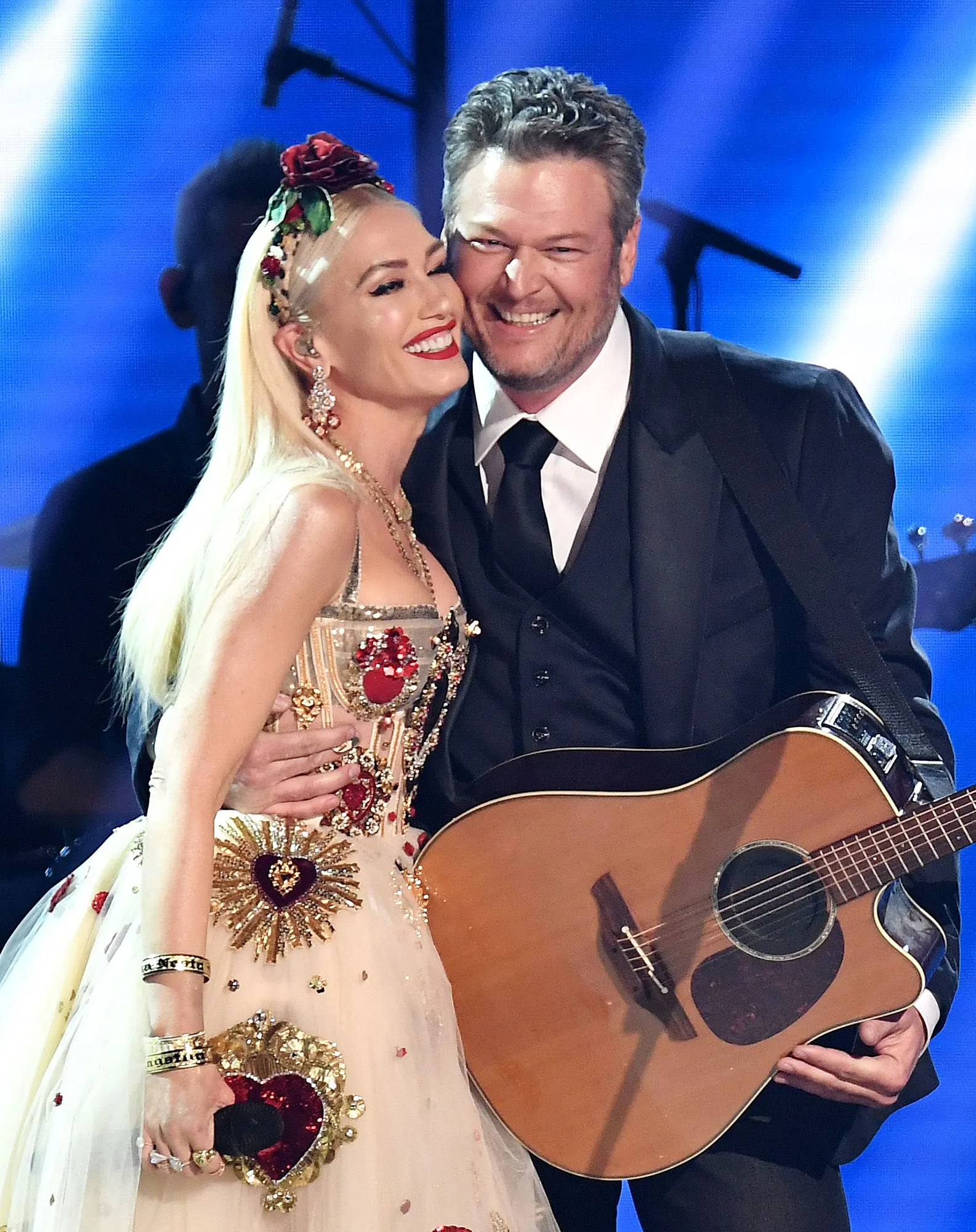 Gwen-Stefani Has Custom Shoes With Blake Shelton Face Them