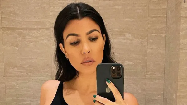 Kourtney Kardashian cut her hair.