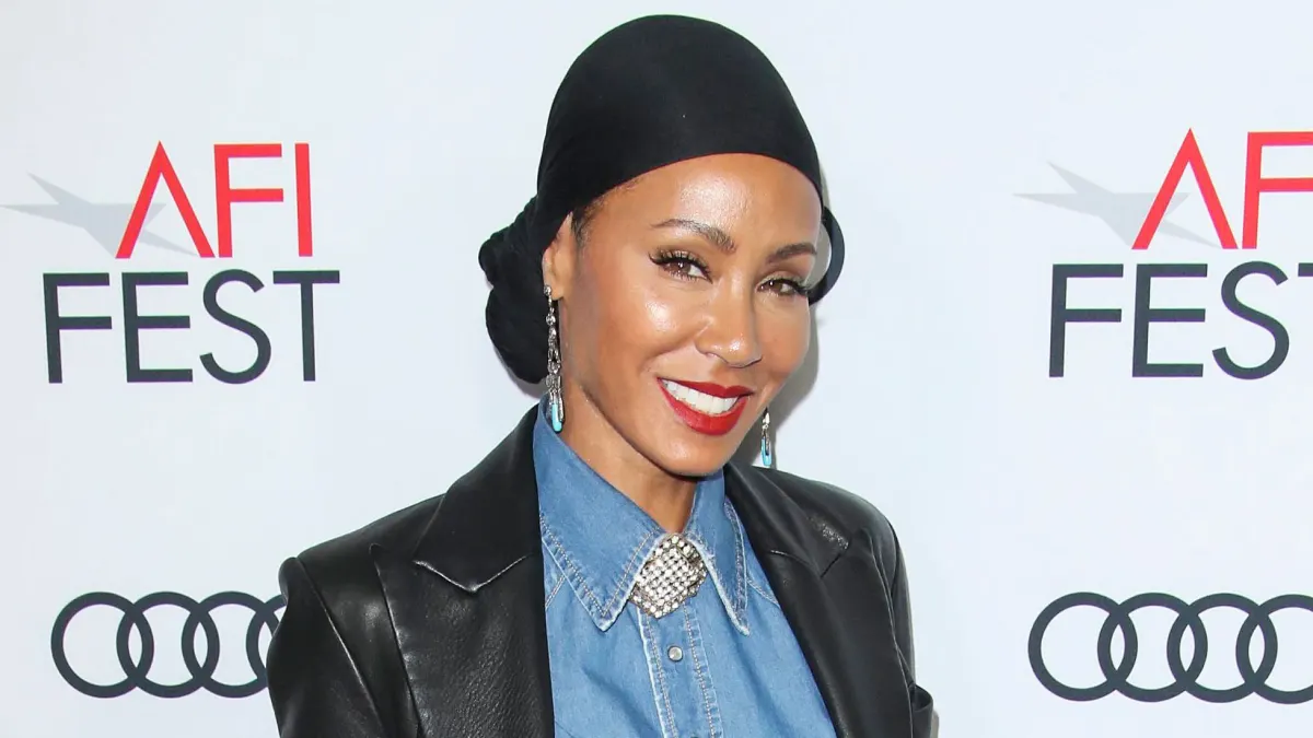 Jada Pinkett Smith Debuts New Arm Tattoo Denim Shirt Leather Jacket