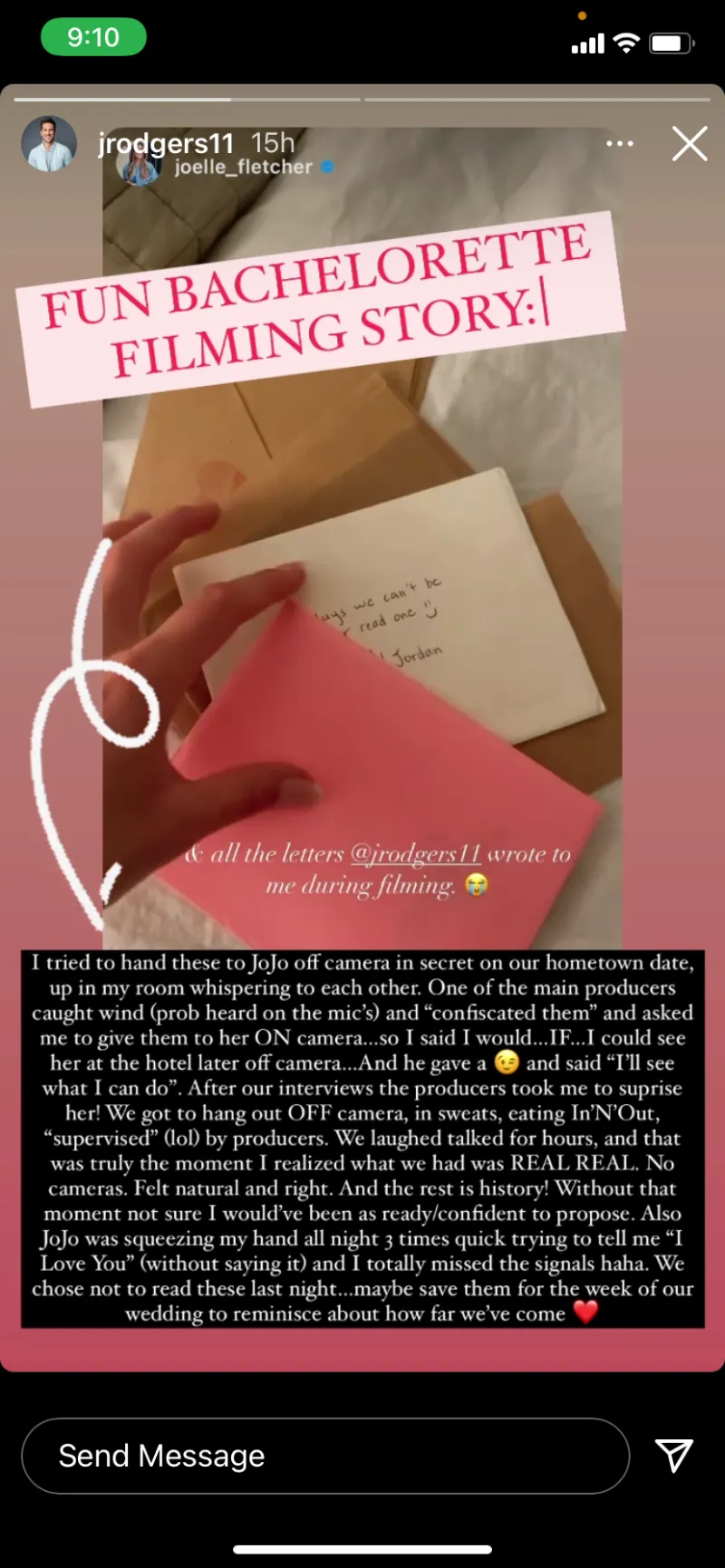 Jordan Rodgers Reveals 'Bachelorette' Producers Helped Orchestrate Secret Off-Camera Date With JoJo Fletcher