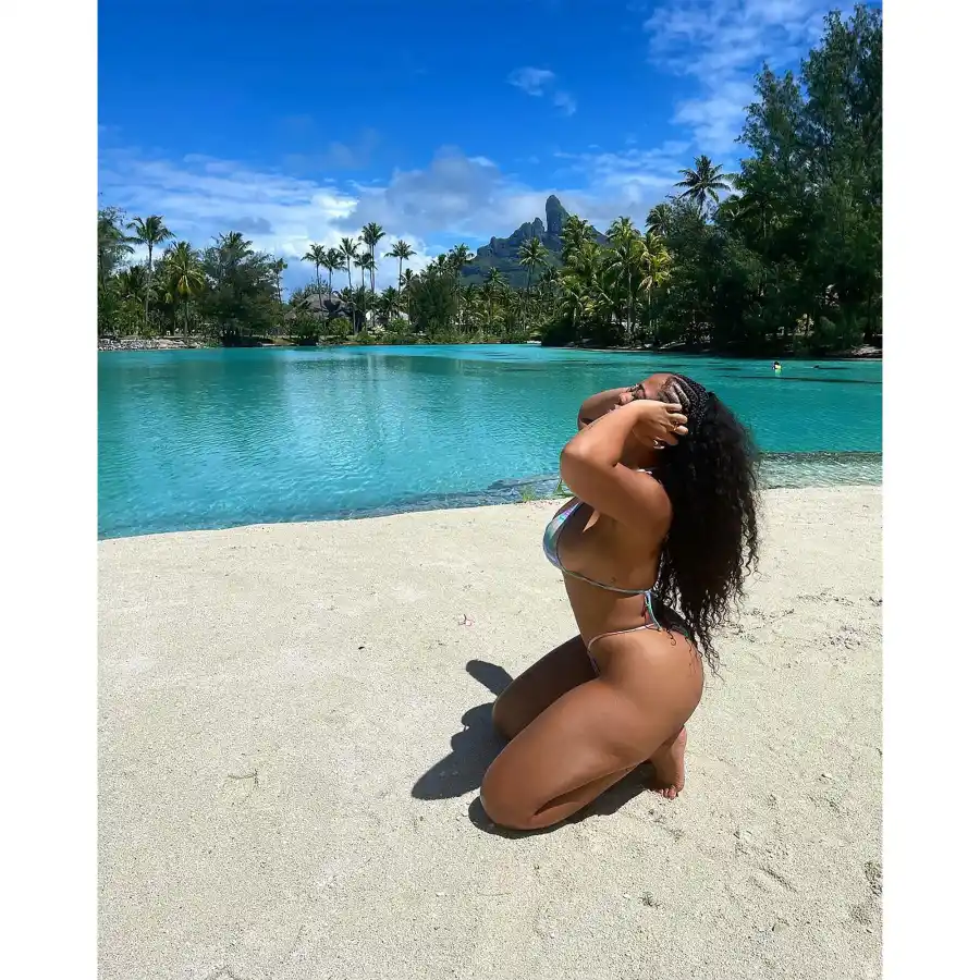 Jordyn Woods Puts Her Curves on Display in Teeny String Bikini: Pic