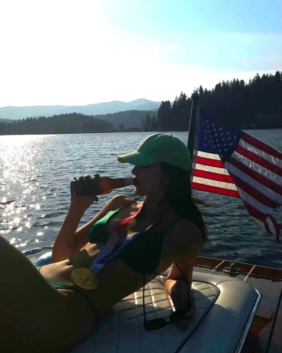 Kendall Jenner Wears Devin Bookers Olympic Medal While Boating